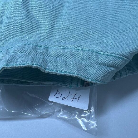EDC Turquoise Blue Denim Moto Jacket Cotton Full Zipper EU S/ US S Y2K NWOT - Picture 14 of 14